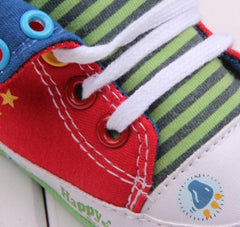 Cute Cartoon Printed Baby Kids High Shoes