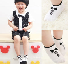 Socks Cotton Knitted Anti Slip Short